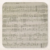 Menuetto PapierUntersetzer Rechteckiger Pappuntersetzer (Vorderseite)