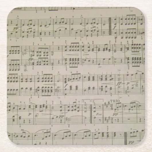 Menuetto PapierUntersetzer Rechteckiger Pappuntersetzer (Vorderseite)