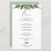 Menükarte Foliage (Vorne/Hinten)