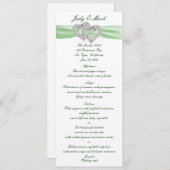 Menükarte für benutzerdefinierte Limone Herzen (Vorne/Hinten)