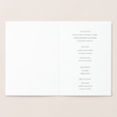 Menükarte für Silber-Folienketten Folienkarte (Innenseite)