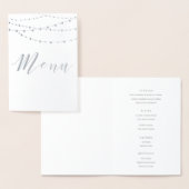 Menükarte für Silber-Folienketten Folienkarte (Anzeige)