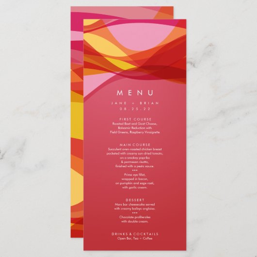 Menükarte | Hot Mama (Vorne/Hinten)