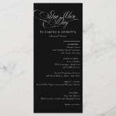 Menükarte | Menü für Hochzeiten Probe (Vorderseite)