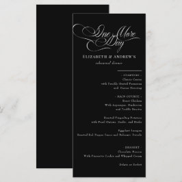 Menükarte | Menü für Hochzeiten Probe