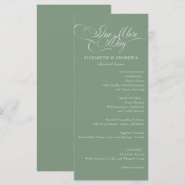 Menükarte | Menü für Hochzeiten Probe