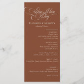 Menükarte | Menü für Hochzeiten Probe (Vorderseite)