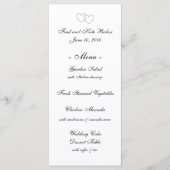 Menükarten "Blockieren der Herzen" (Vorderseite)