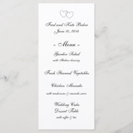 Menükarten "Blockieren der Herzen"