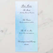 Menükarten "True Love Blue" (Rückseite)