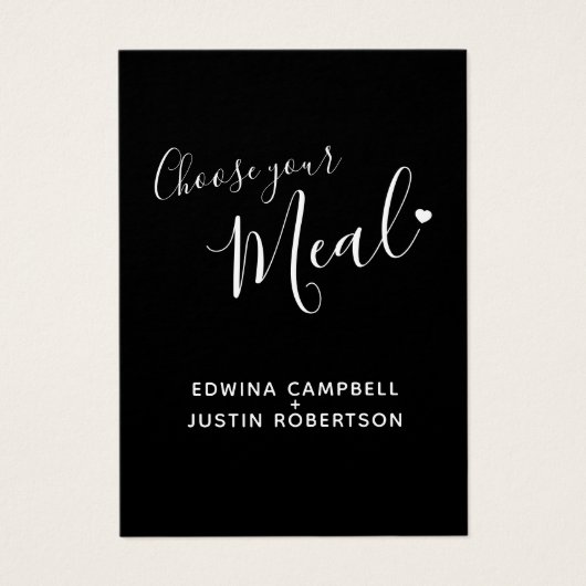 Menüoptionen Menüoptionen Skripttext schwarze Kart (Vorderseite)