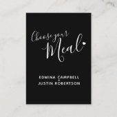 Menüoptionen Menüoptionen Skripttext schwarze Kart Begleitkarte (Vorderseite)