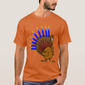 Menurkey Menorah die Türkei T - Shirt (Vorderseite)