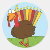Menurkey-Stickers Runder Aufkleber (Vorderseite)