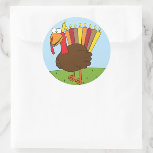 Menurkey-Stickers Runder Aufkleber (Tasche)