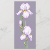 Menus for a modern wedding. menükarte (Rückseite)