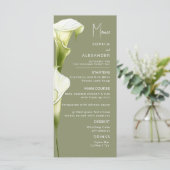Menus for a modern wedding. menükarte (Stehend Vorderseite)