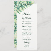 Menüs für Grüne Wasserfarben Menükarte (Vorne/Hinten)