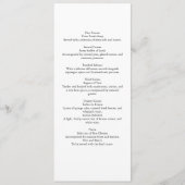 Menus Template Casamento Elegante Floral Menükarte (Vorderseite)
