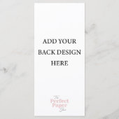 Menüvorlage (4 x 9) menükarte (Rückseite)