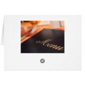 Menüvorlage im Restaurant (Rückseite Horizontal)