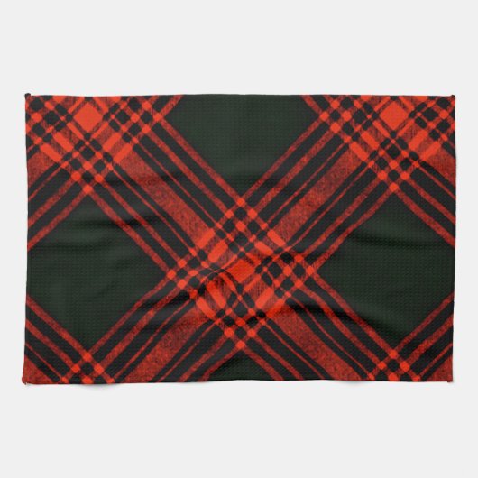 Menzies Antique Jagd Tartan Kariert schottisch Geschirrtuch (Horizontal)