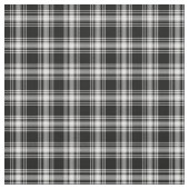 Menzies Black & White Moderner Tartan Stoff (Muster)
