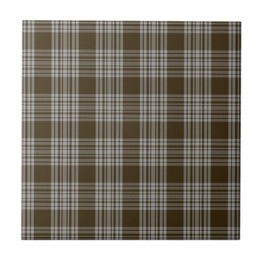 Menzies Brown Clan Tartan Kariert Fliese (Vorderseite)