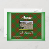 Menzies' Castle Menzies Ale Postkarte (Vorne/Hinten)