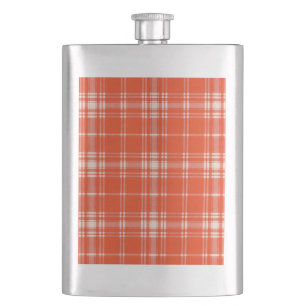 Menzies Clan karierter schottischer Tartan Flachmann