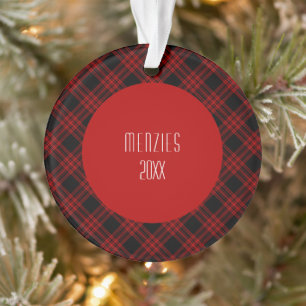 Menzies Junting Clan Tartan Scottish Kariert Ornament