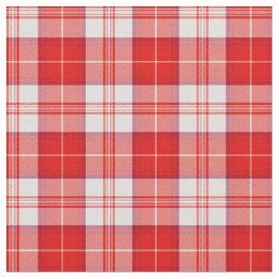 Menzies Red Clan Tartan Kariert Stoff