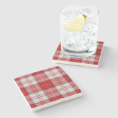 Menzies Red Steinuntersetzer (Seitenansicht)