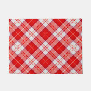 Menzies Roter Clan-Tartan-Schottenkaro Fußmatte
