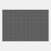 Menzies Schwarzes Schottisches Kariertes Muster Geschenkpapier Set (Vorderseite 3)