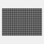 Menzies Schwarzes Schottisches Kariertes Muster Geschenkpapier Set (Vorderseite 2)