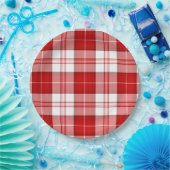 Menzies Tartan kariert Pappteller (Party)