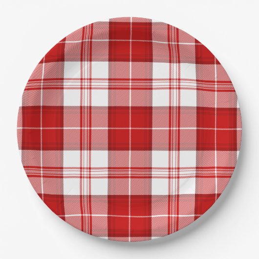 Menzies Tartan kariert Pappteller (Vorderseite)