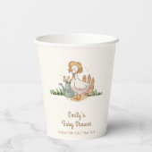 Meodow Vintag Little Duckling Garden Babydusche Pappbecher (Rückseite)