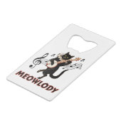 Meolody Cat Music Guitar Geldbeutel Flaschenöffner (Vorderseite Schrägansicht)