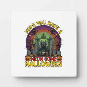 Meon Einige Halloween-Friedhofstor-Monster-Kürbis Fotoplatte