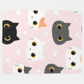 Meow 60x80 Fleece Blanket (Vorderseite (Horizontal))