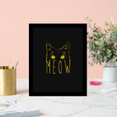 Meow Acrylschild (Hochzeit)