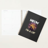 Meow Am Cat Halloween Night Witch Pumpkin_1 Planer (Anzeige)