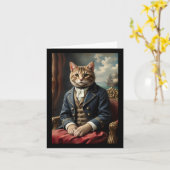 Meow-Aufkleber Karte (Gelbe Blume)