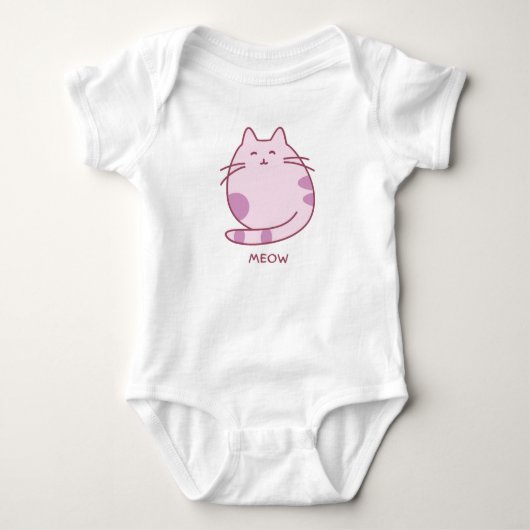 Meow Baby Strampler (Vorderseite)
