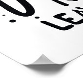 Meow bedeutet, mich allein Verlassen - Ästhetische Poster (Ecke)