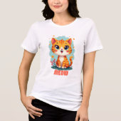 Meow Bella + Leinwand T - Shirt der Frau - Zweckmä (Vorderseite)