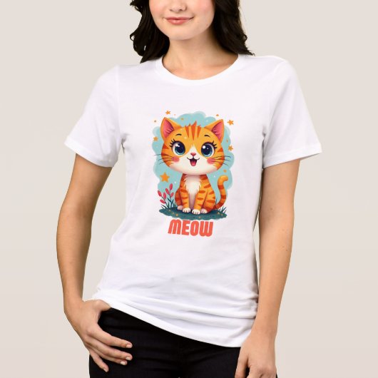 Meow Bella + Leinwand T - Shirt der Frau - Zweckmä (Vorderseite)
