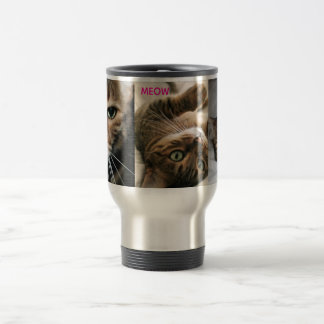 Meow Bengal Cat Travel Mug Reisebecher
